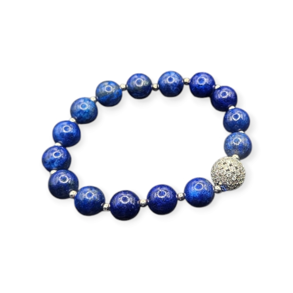 Lapis Lazuli Bead Bracelet